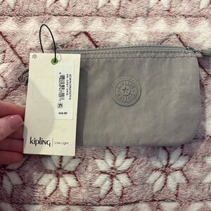 Kipling Gray Key & Card Holder